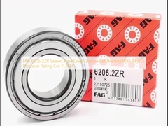 FAG 6206 2ZR Rodamiento de bolas de ranura profunda de tipo sellado con precisión de calificación ABEC5 Cor 11.3kN