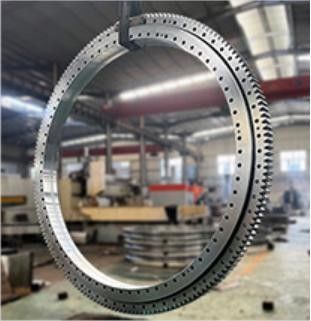 Placa giratoria anillo giratorio grande con rodamiento de tres filas de rodillo con jaula de aleación de aluminio fundido
