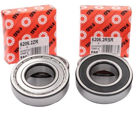 FAG 6206 Rodamiento de bolas de ranura profunda sellado ID de pared delgada de 30 mm para maquinaria industrial