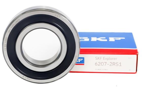 Rodamientos de bolas de ranura profunda de alta velocidad SKF 6207 2RS1 con una dimensión interna de 35 mm y una velocidad máxima del aceite de 11000 R/Min