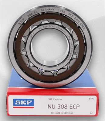 SKF NU308ECP Rodamiento de rodillos cilíndricos P4 Acero cromado de precisión Gcr15 para maquinaria pesada