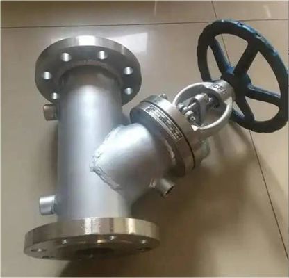 Válvula de globo de chaqueta BJ45H-16P de trabajo pesado de válvula manual de fundición a presión