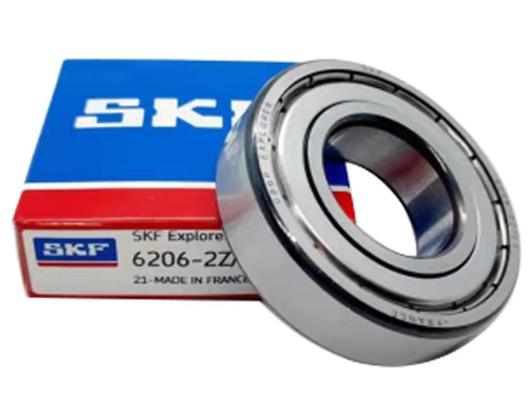 Rodamiento de bolas de ranura profunda SKF 6206 2Z, 30 mm DI, 62 mm DE, sellado