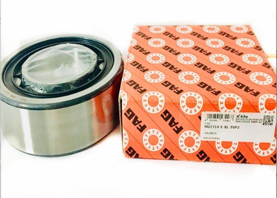 FAG NU2314 P5 Rodamiento de bolas de contacto angular de precisión con material de acero y velocidad de lubricación con grasa de 3800 R/min